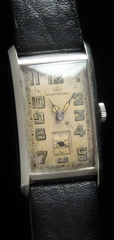 Seltene IWC Bauhaus Art Deco 1930er Jahre SILBER GEHÄUSE